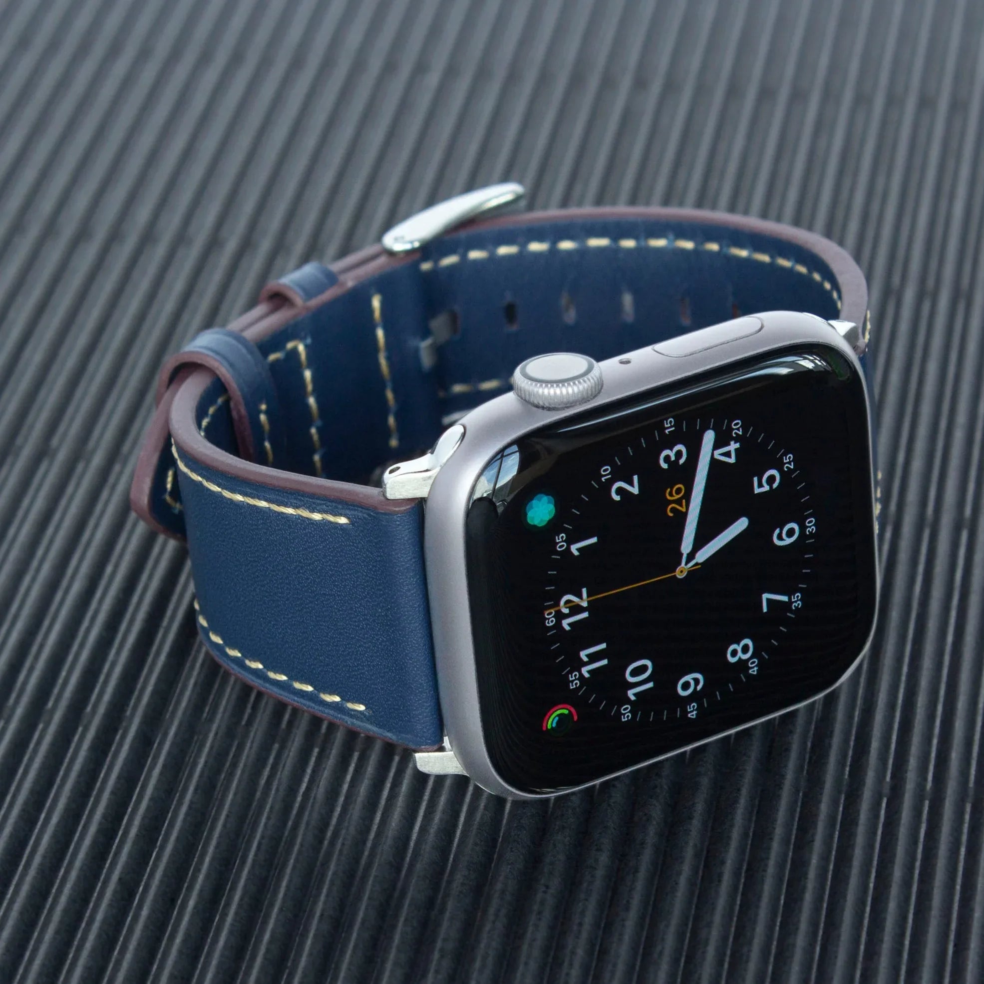 Torrii Watch 49/46/45/44 Mm - Dark Blue Leather - Tashqila Torrii Watch 49/46/45/44 Mm - Dark Blue Leather - Tashqila